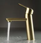 Mosdó csaptelep, Deante Arnika mosdó csaptelep, szálcsiszolt arany BQA_R20M