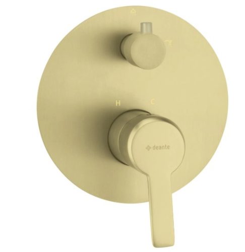 Falba süllyesztett csaptelep, Deante Arnika zuhany csaptelep, szálcsiszolt arany BQA_R44P