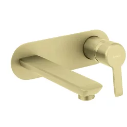   Falba süllyesztett csaptelep, Deante Arnika mosdó csaptelep, szálcsiszolt arany BQA_R54L