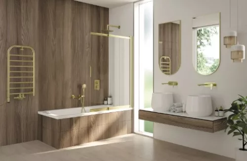 Falba süllyesztett csaptelep, Deante Arnika mosdó csaptelep, szálcsiszolt arany BQA_R54L