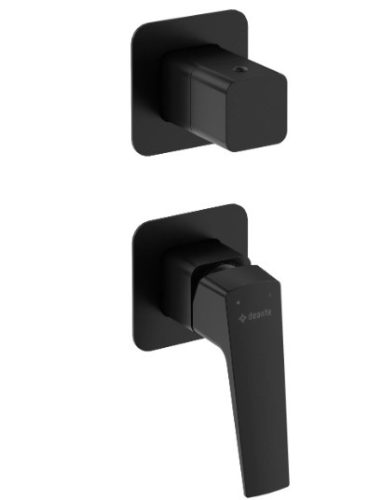 Falba süllyesztett csaptelep, Deante Blur zuhany csaptelep zuhanyváltóval, fekete BQL_N44P