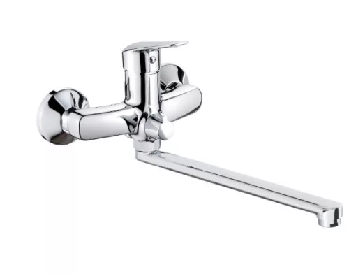 Mosdó csaptelep, Deante Boro fali mosdó csaptelep,meghosszabbított kifolyóval, króm BMO_056M