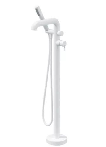 Kádtöltő csaptelep, Deante Silia kádtöltő csaptelep, szabadonálló, zuhanyszettel, fehér BQS_A17M