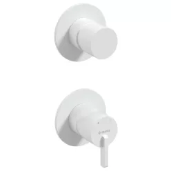   Falba süllyesztett csaptelep, Deante Silia zuhany csaptelep zuhanyváltóval, fehér BQS_A44P