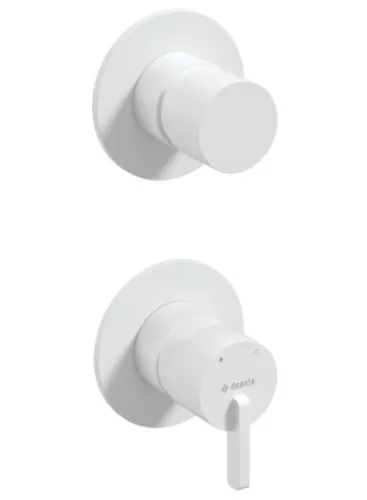 Falba süllyesztett csaptelep, Deante Silia zuhany csaptelep zuhanyváltóval, fehér BQS_A44P