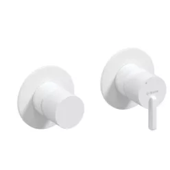   Falba süllyesztett csaptelep,Deante Silia zuhany csapt. zuhanyváltóval,vízszintes,fehér BQS_A46P