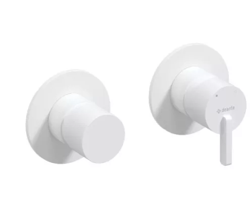 Falba süllyesztett csaptelep,Deante Silia zuhany csapt. zuhanyváltóval,vízszintes,fehér BQS_A46P