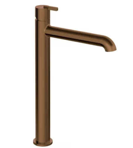 Mosdó csaptelep, Deante Silia mosdó csaptelep, magas, szálcsiszolt bronz BQS_C20K