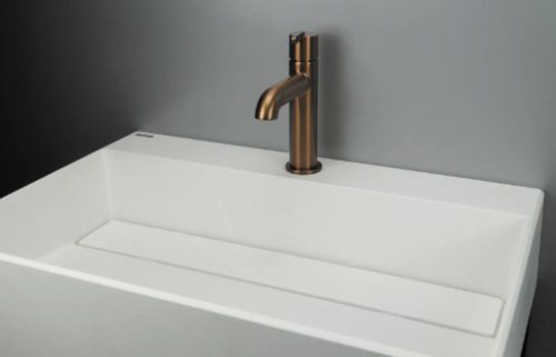 Mosdó csaptelep, Deante Silia mosdó csaptelep, szálcsiszolt bronz BQS_C20M