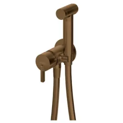   Falba süllyesztett csaptelep,Deante Silia bidé csaptelep+kézizuhany,szálcsiszolt bronz BQS_C34M