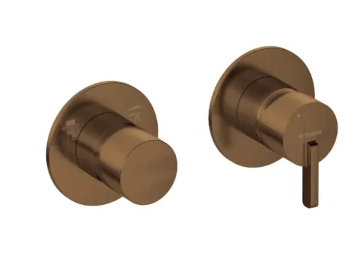 Falba süllyesztett csaptelep,Deante Silia zuhany csaptelep,vízszintes,szálcsiszolt bronz BQS_C46P