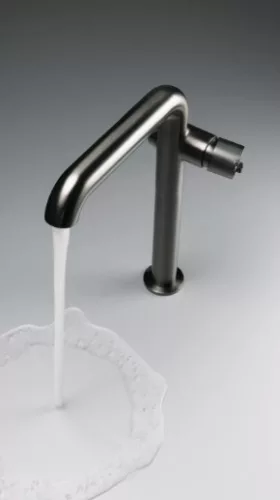 Mosdó csaptelep, Deante Silia mosdó csaptelep,magas,szögletes kifolyóval,titanium BQS_D24K