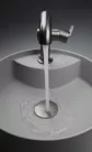 Mosdó csaptelep, Deante Silia mosdó csaptelep, szögeletes kifolyócsővel, titanium BQS_D24M