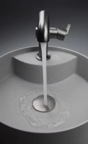 Mosdó csaptelep, Deante Silia mosdó csaptelep, szögeletes kifolyócsővel, titanium BQS_D24M