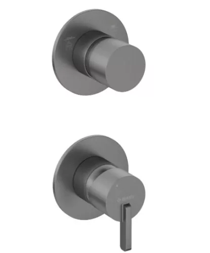 Falba süllyesztett csaptelep, Deante Silia zuhany csaptelep zuhanyváltóval,titanium BQS_D44P