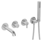 Falba süllyesztett csaptelep, Deante Silia kádtöltő csaptelep, szálcsiszolt acél BQS_F18P