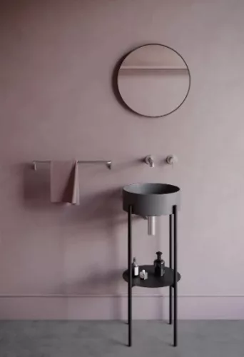 Falba süllyesztett csaptelep, Deante Silia mosdó csaptelep, szálcsiszolt acél BQS_F54L