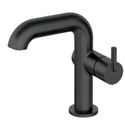   Mosdó csaptelep, Deante Silia mosdó csaptelep, szögeletes kifolyócsővel, fekete BQS_N24M