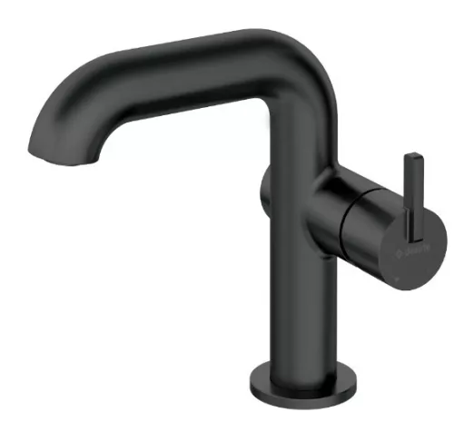 Mosdó csaptelep, Deante Silia mosdó csaptelep, szögeletes kifolyócsővel, fekete BQS_N24M