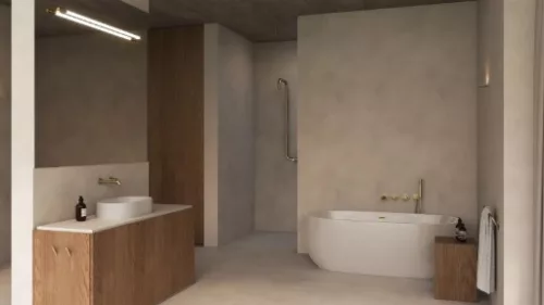 Falba süllyesztett csaptelep, Deante Silia kádtöltő csaptelep, szálcsiszolt arany BQS_R18P