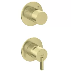   Falba süllyesztett csaptelep, Deante Silia zuhany csaptelep, szálcsiszolt arany BQS_R44P