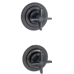   Falba süllyesztett csaptelep, Deante Temisto zuhany csaptelep,zuhanyváltóval, fekete BQT_N44P