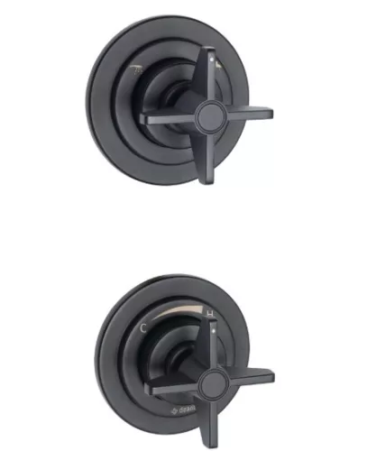 Falba süllyesztett csaptelep, Deante Temisto zuhany csaptelep,zuhanyváltóval, fekete BQT_N44P