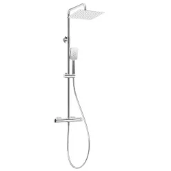   Zuhanyszett, Deante Therm esőztető fejzuhany, termosztatikus zuhany csaptelep, króm NAC_04HT