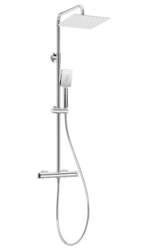 Zuhanyszett, Deante Therm esőztető fejzuhany, termosztatikus zuhany csaptelep, króm NAC_04HT