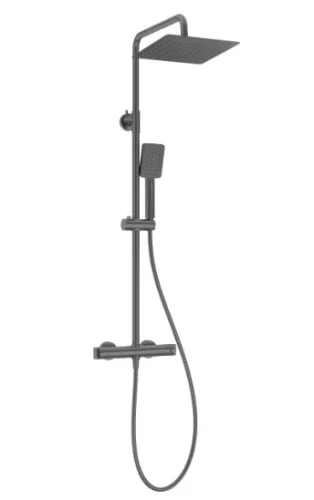 Zuhanyszett, Deante Therm esőztető fejzuhany, termosztatikus zuhany csaptelep,titanium NAC_D4HT