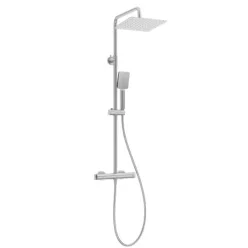   Zuhanyszett, Deante Therm termosztatikus zuhany csapteleppel,szálcsiszolt acél NAC_F4HT