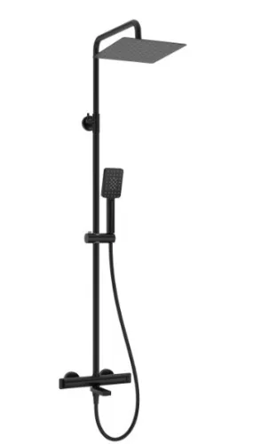Zuhanyszett, Deante Therm termosztatikus kádtöltő csapteleppel,fekete NAC_N1HT