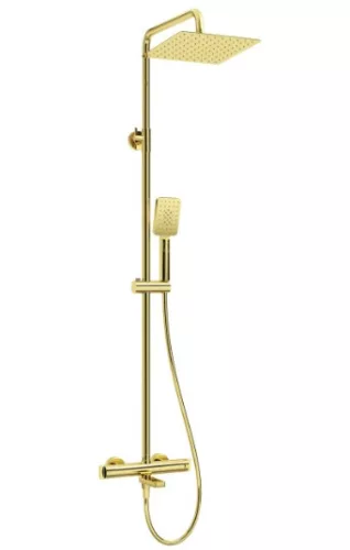 Zuhanyszett, Deante Therm termosztatikus kádtöltő csapteleppel,arany NAC_Z1HT