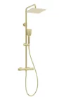 Zuhanyszett, Deante Therm termosztatikus zuhany csapteleppel, szálcsiszolt arany NAC_R4HT