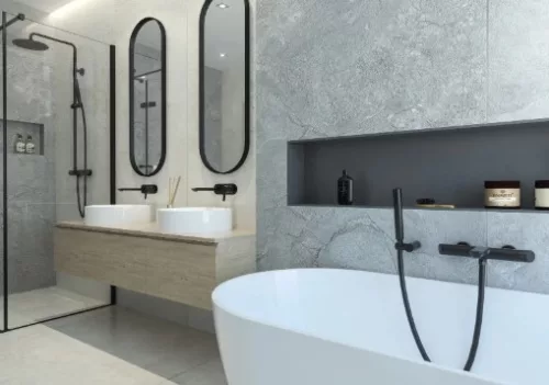 Zuhanyszett, Deante Arnika zuhanyszett zuhany csapteleppel, fekete NAC_N1QK