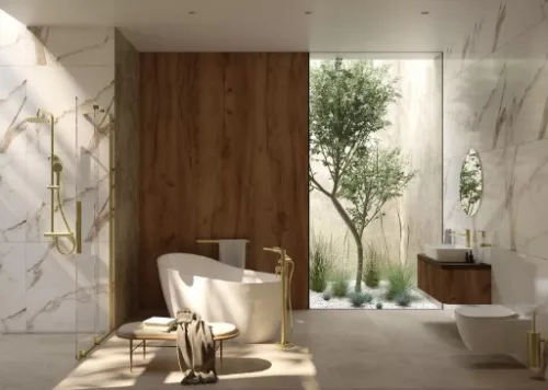 Zuhanyszett, Deante Arnika zuhanyszett zuhany csapteleppel,szálcsiszolt arany NAC_R1QK