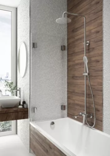 Zuhanyszett, Deante Coriander zuhanyszett kádtöltő csapteleppel, króm NAC_01JM