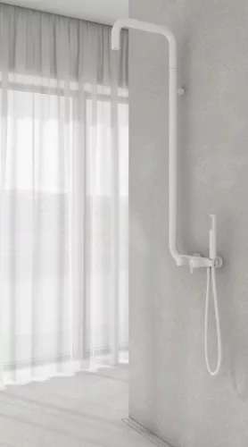 Zuhanyszett, Deante Silia zuhanyszett  zuhany csapteleppel, fehér NQS_A4XM