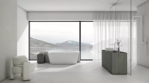 Zuhanyszett, Deante Silia zuhanyszett  zuhany csapteleppel, fehér NQS_A4XM