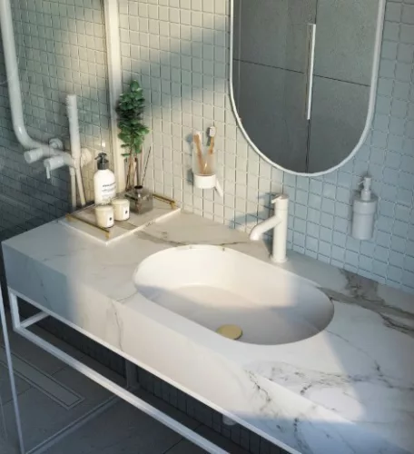 Zuhanyszett, Deante Silia zuhanyszett  zuhany csapteleppel, fehér NQS_A4XM