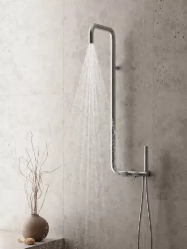 Zuhanyszett, Deante Silia zuhanyszett zuhany csapteleppel, titanium NQS_D4XM