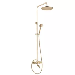   Zuhanyszett, Deante Temisto zuhanyszett kádtöltő csapteleppel, sárgaréz NAC_M1QT