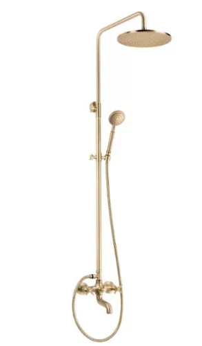 Zuhanyszett, Deante Temisto zuhanyszett kádtöltő csapteleppel, sárgaréz NAC_M1QT