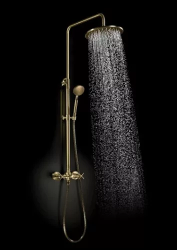 Zuhanyszett, Deante Temisto zuhanyszett kádtöltő csapteleppel, sárgaréz NAC_M1QT