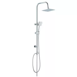   Zuhanyszett, Deante Floks zuhanyszett csaptelep nélkül, króm NAC_01FK