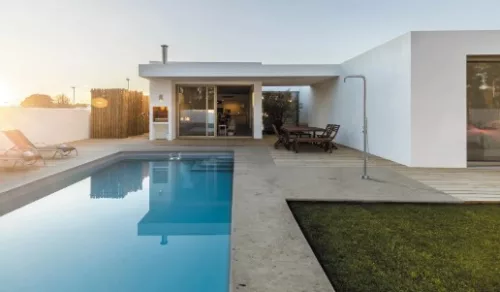 Zuhanyszett, Deante Silia szabadonálló zuhanyoszlop, szálcsiszolt acél NQS_F4GM