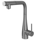 Mosogató csaptelep, Deante Eridan vízszűrő csatlakozóval,titanium BRE_D75M