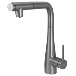   Mosogató csaptelep, Deante Eridan vízszűrő csatlakozóval,titanium BRE_D75M