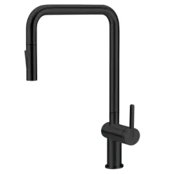   Mosogató csaptelep, Deante Momi mosogató csaptelep kihúzható kifolyó, fekete BKM_N73N