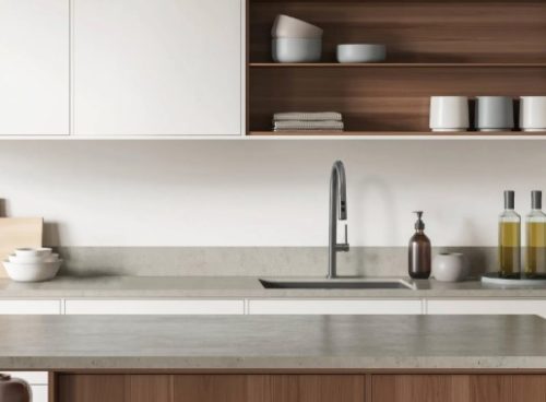 Mosogató csaptelep, Deante Olfato kihúzható kifolyóval, 2 áramlási típus, titanium BQO_D72M